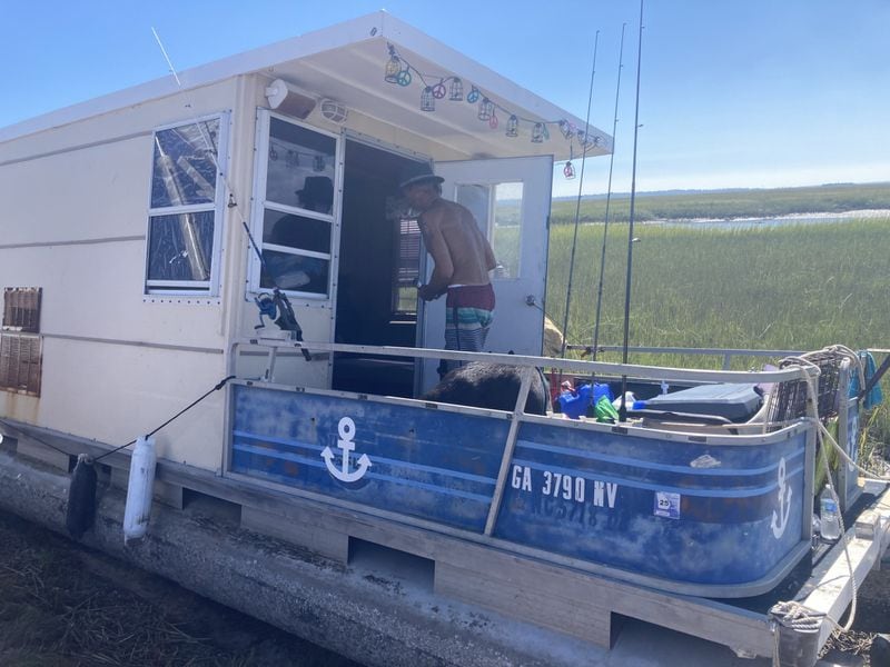 A boater who identifies himself only by the name Huck washed ashore near Tybee Island during Hurricane Helene.