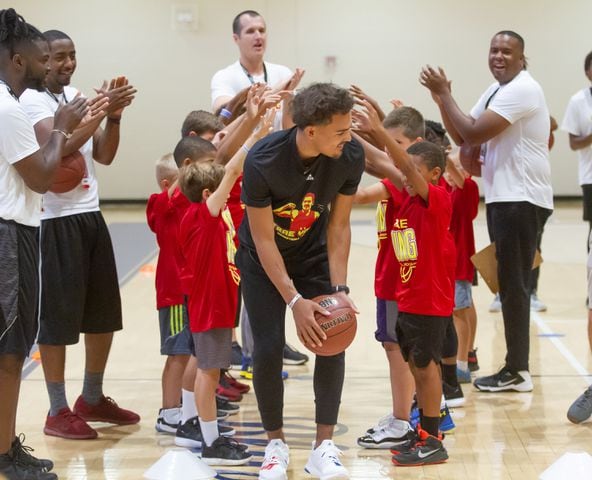 Photos: Hawks’ Trae Young appears at basketball camp for youngsters