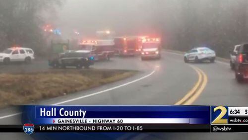 A fatal crash on New Year’s Day took the lives of two children in Hall County. (Credit: Channel 2 Action News)