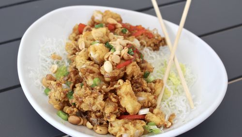 Kung pao calamari from the menu of Message in a Bottle / Courtesy of Message in a Bottle
