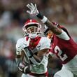 Georgia wide receiver Arian Smith (11) cannot catch a pass against Alabama defensive back Zabien Brown (2) during the first quarter at Bryant-Denny Stadium, Saturday, Sept. 28, 2024, in Tuscaloosa, Al. (Jason Getz / AJC)

