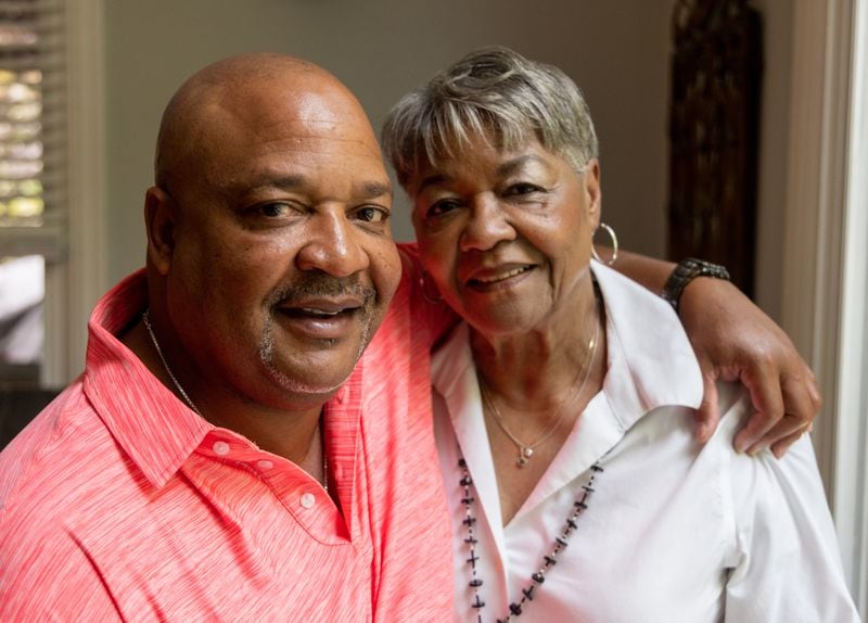 Portrait of Rufus Scott with his mother Essie at his Gainesville home. PHIL SKINNER FOR THE ATLANTA JOURNAL-CONSTITUTION.