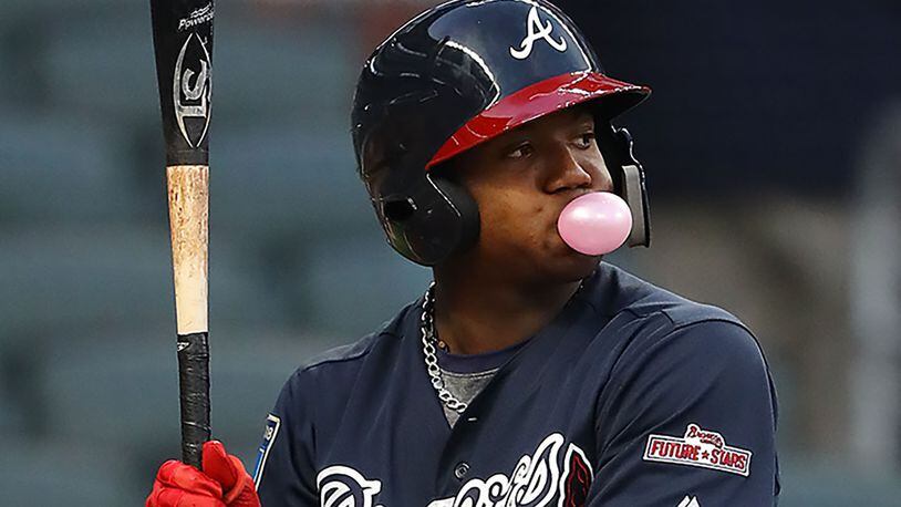 Braves star Ronald Acuña Jr. discusses health after first full game in the  outfield with Stripers, Sports
