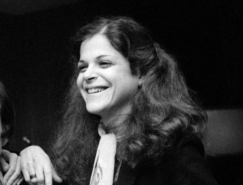 FILE - Castmember Gilda Radner appears on the set of "Saturday Night Live," in New York on Dec. 1, 1977. (AP Photo/Ron Frehm, File)