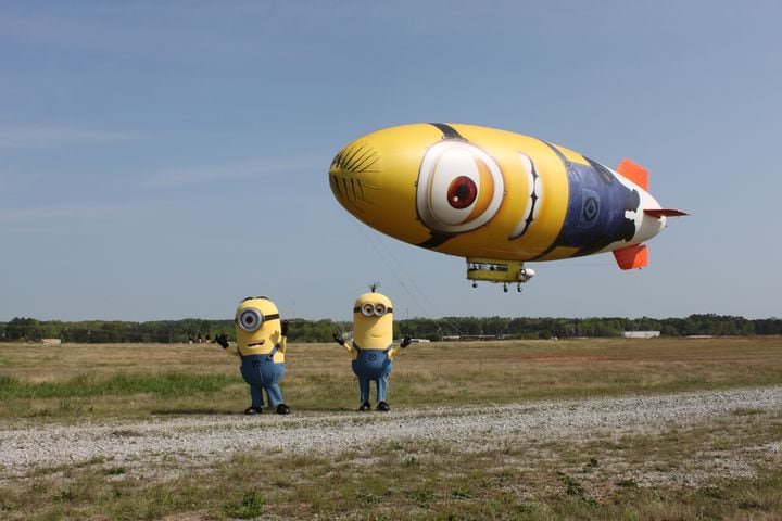 Despicablimp flies over Atlanta