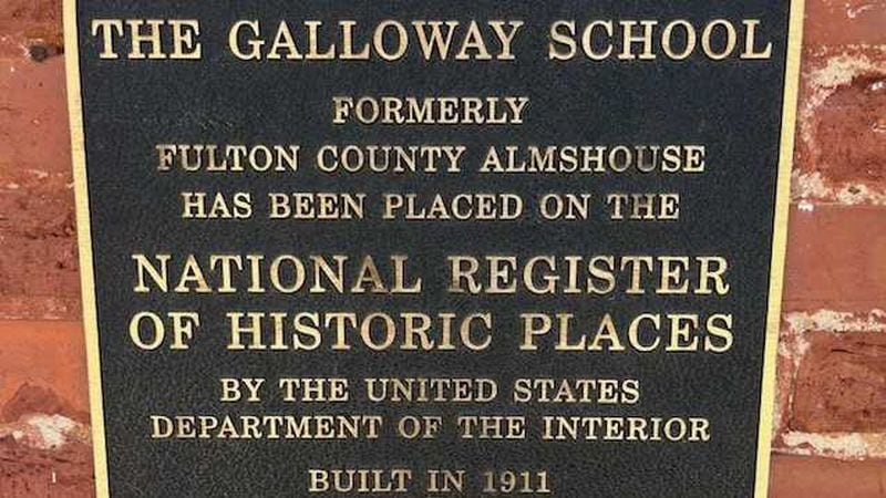 The Gresham Building on the campus of the Galloway School was added to the National Register of Historic Places in 2014. (Elissa McCrary for The Atlanta Journal-Constitution)