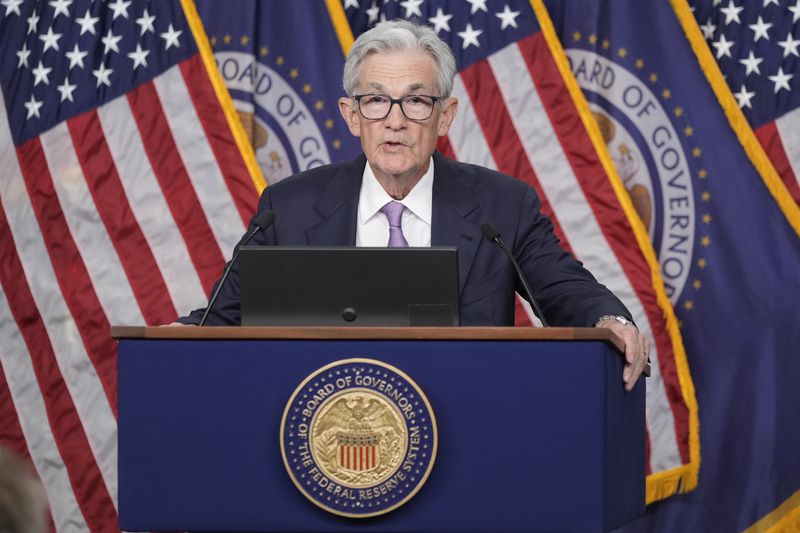 Federal Reserve Board Chairman Jerome Powell speaks during a news conference at the Federal Reserve in Washington, Wednesday, Sept. 18, 2024. (AP Photo/Ben Curtis)