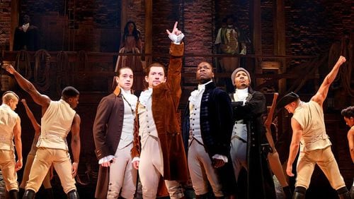 "Hamilton" finally arrives in Atlanta on May 22 for a run through June 10 at the Fox Theatre. Photo: Joan Marcus.