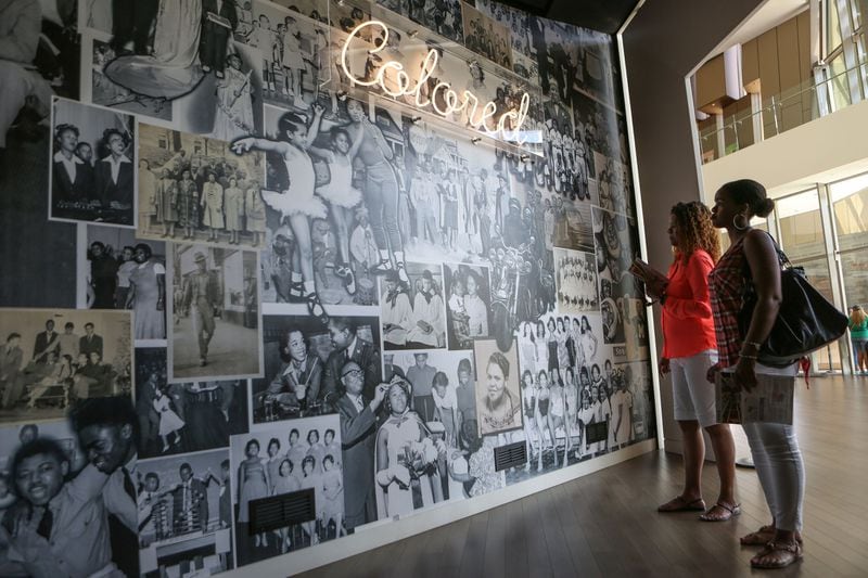 The Center for Civil and Human Rights includes interactive features that highlight past civil rights leaders such as Dr. Martin Luther King Jr. EMILY JENKINS/ EJENKINS@AJC.COM