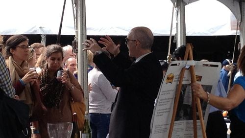 Certified Wine Educator Gil Kulers makes a point during his Five-Minute Wine Class at the Taste of Atlanta Festival in 2012. Photo Credit: Eleanore Reiss