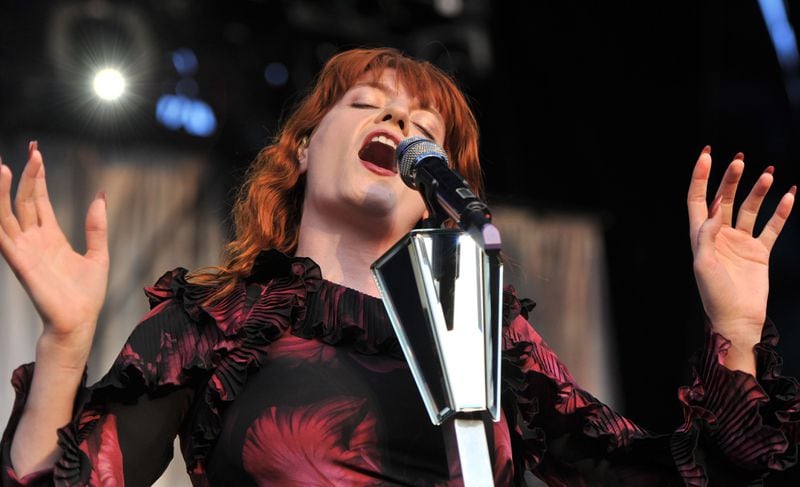 Florence Welch of Florence + The Machine performs during Day 2 of Music Midtown 2012 at Piedmont Park in Atlanta on Saturday, September 22, 2012. HYOSUB SHIN / AJC