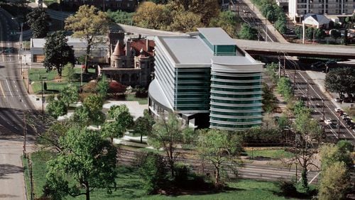 A rendering of Equifax’s headquarters in Midtown Atlanta.