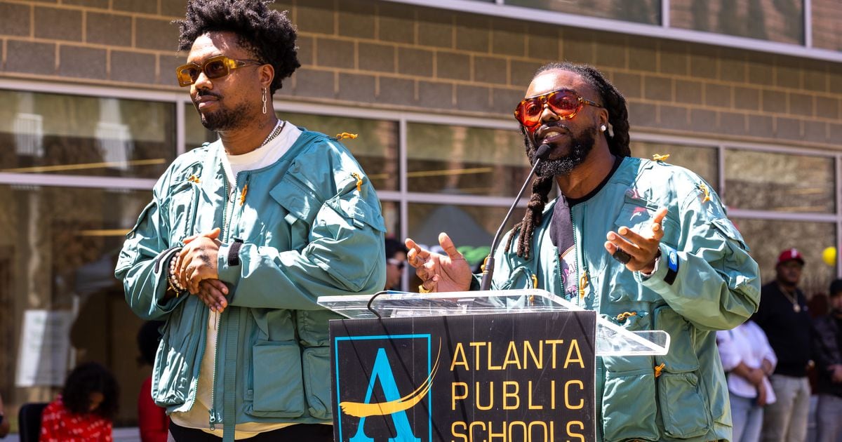 Rap group Earthgang unveils ‘a learning garden,’ mural at Young Middle School