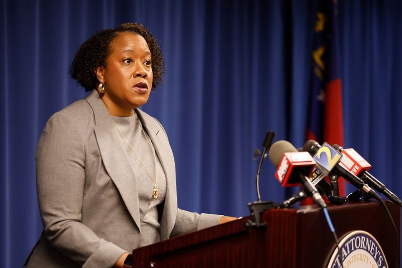 Dekalb County District Attorney Sherry Boston is one of four Georgia district attorneys to file suit in a bipartisan challenge to the creation of the Prosecuting Attorneys Qualifications Commission. Boston, who predicted that the commission would be used against Fulton County District Attorney Fani Willis in retaliation by supporters of former President Donald Trump, said: "It's of vital importance for district attorneys to have both independence and discretion. This commission attacks our abilities as the ministers of justice to do that." (Miguel Martinez/Atlanta Journal-Constitution/TNS)