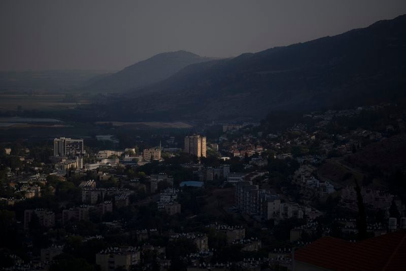 Buildings are seen in Kiryat Shmona, a city next to border with Lebanon, northern Israel, Wednesday, June 19, 2024. Hezbollah began attacking Israel almost immediately after the Israel-Hamas war erupted on Oct. 7. There have been near daily exchanges of fire, though most of the strikes are confined to an area within a few mostly confined to the area around the border. (AP Photo/Leo Correa)