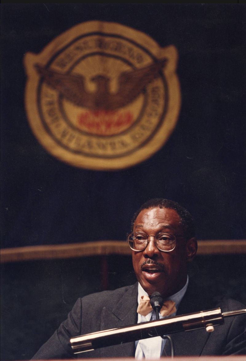 Marvin Arrington, seen here in 1993, served as the Atlanta City Council president from 1980-98. He unsucessfully ran for mayor against Bill Campbell in 1997. (Walt Strickland / AJC Archive at GSU Library AJCP341-065g)