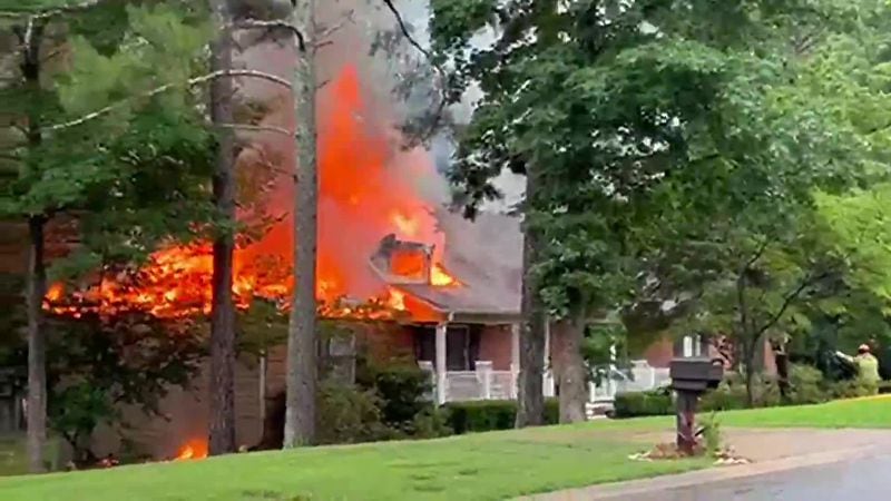 Investigators believe lightning sparked a Coweta County house fire July 1.