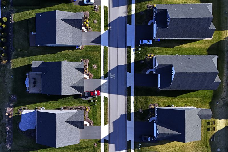 FILE - A housing development in Middlesex, Pa., is shown on March 29, 2024. (AP Photo/Gene J. Puskar, File)