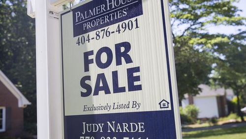 A for sale sign in Lilburn on Tuesday. Metro Atlanta remains one of the stronger home sale markets in the nation, according to a report issued Tuesday. (Alyssa Pointer/alyssa.pointer@ajc.com)