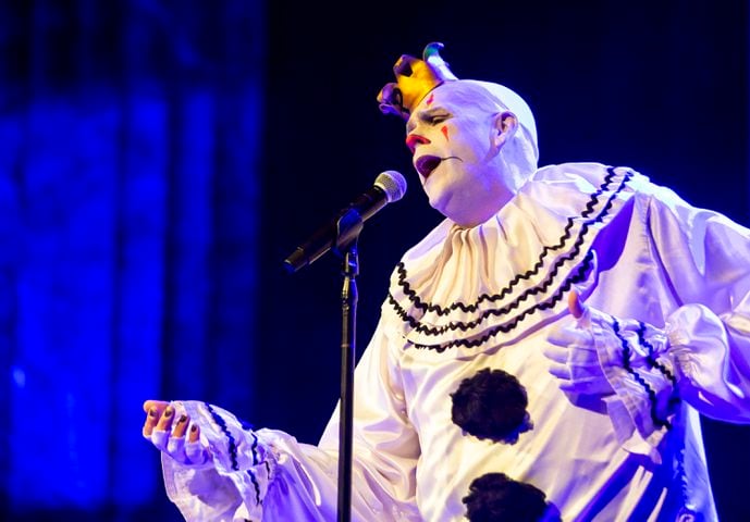 Atlanta, Ga: Puddles Pity Party sang for a packed house at Variety Playhouse, blazing through his renditions of all the classics on Saturday Sept. 7, 2024. (RYAN FLEISHER FOR THE ATLANTA JOURNAL-CONSTITUTION)