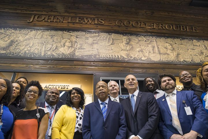 Photos: The “John Lewis-Good Trouble” wall