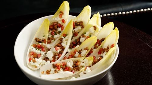 Endive nachos at Bar Margot provide the crunch, cheese and flavorful toppings you expect, while keeping things fresh and light. Courtesy of Patrick Heagney/Bar Margot