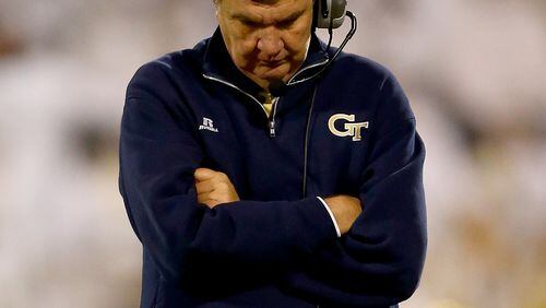 Georgia Tech coach Paul Johnson said Tuesday that his team needs someone who can lead by example. (Photo by Streeter Lecka/Getty Images)