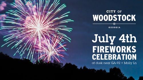 Woodstock’s Fourth of July fireworks show will be held as scheduled this year, but the July 4th Spectacular Parade and Festival have been canceled and the Freedom Run, postponed to this fall. CITY OF WOODSTOCK