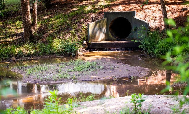 Medlock Bridge in Johns Creek errosion, run off and neglect since the city’s formation has prompted a utility fee to begin to addrss the problem.