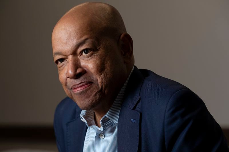 Morehouse College President David Thomas during an interview in Atlanta on Thursday, July 11, 2024.   (Ben Gray / Ben@BenGray.com)