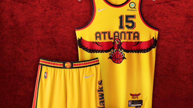 Yellow Atlanta Hawks NBA Jerseys for sale