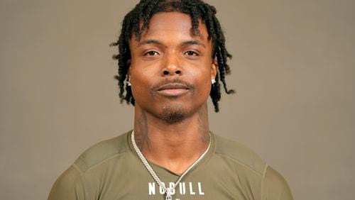 FILE - Oregon defensive back Khyree Jackson poses for a portrait at the NFL football Combine, Wednesday, Feb. 28, 2024, in Indianapolis. Minnesota Vikings rookie cornerback Khyree Jackson was killed Saturday morning, July 6, 2024, in a car crash in Maryland, police and the team said. ( (Doug Benc/AP Images for the NFL, File)