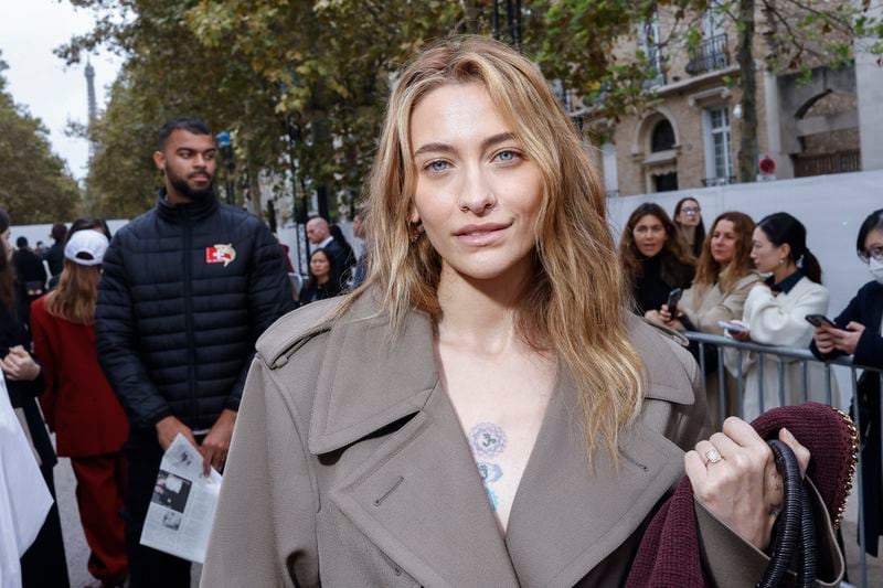 Paris Jackson attends the Stella McCartney Spring/Summer 2025 collection presented Monday, Sept. 30, 2024, in Paris. (Photo by Vianney Le Caer/Invision/AP)