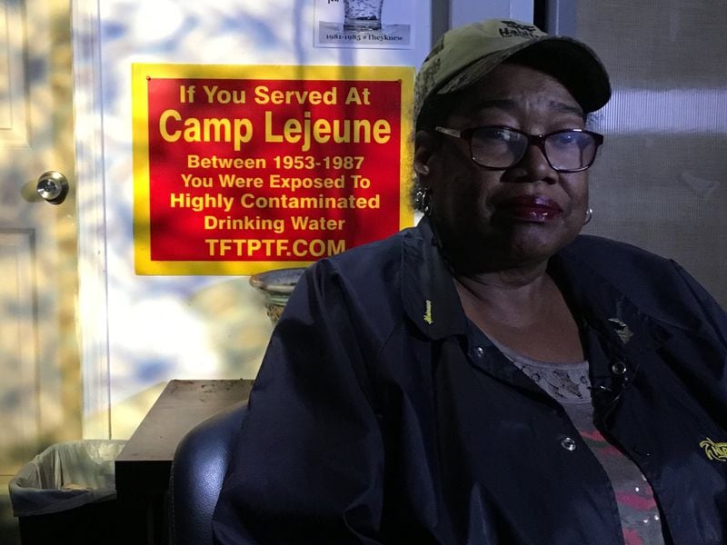 Crystal Dickens, a Marine veteran, lives in Georgia and served at Camp Lejeune. BRAD SCHRADE / BSCHRADE@AJC.COM