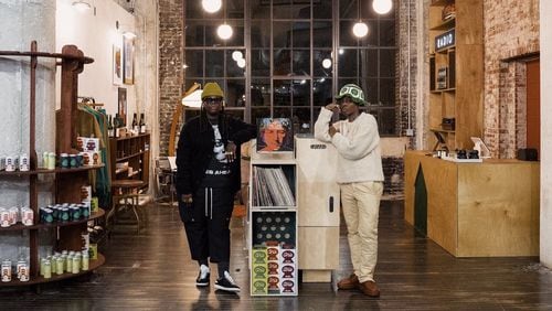 Kei Henderson (left) and Kim Alex Hall (right) are the founders of Console by 2ndbdrm, a new vinyl listening bar located in Ponce City Market.