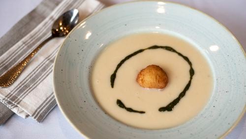 Corner Cafe’s Potato Leek Soup. (Courtesy of Buckhead Life Restaurant Group)