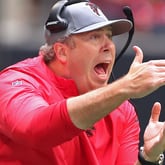 Falcons head coach Arthur Smith calls a time out against the Philadelphia Eagles during the first half Sunday, Sept. 12, 2021, at Mercedes-Benz Stadium in Atlanta. (Curtis Compton / Curtis.Compton@ajc.com)