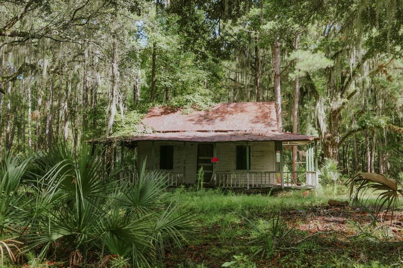 Chef Sallie Ann Robinson's great-aunt's home, built in the late 1800s. Robinson has a vision to rehabilitate and restore the island's historic homes, keeping the legacy of Daufuskie Island alive for future generations. (Adriana Iris Boatwright for The Atlanta Journal-Constitution)