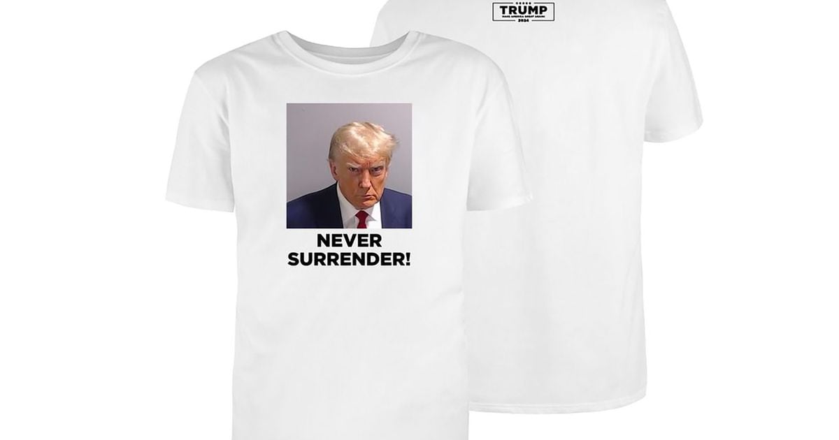 Mugs, T-shirts and hats: Trump mug shot merchandise for sale