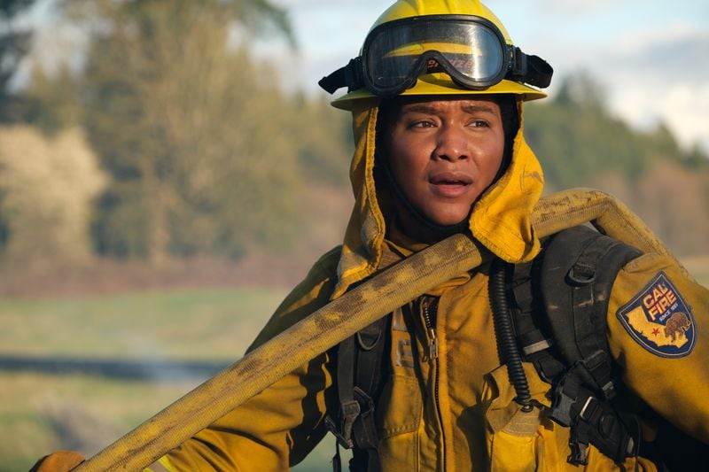 Pictured: Jules Latimer as Eve Edwards in CBS's "Fire Country." Photo: Bettina Strauss/CBS ©2022 CBS Broadcasting, Inc. All Rights Reserved.