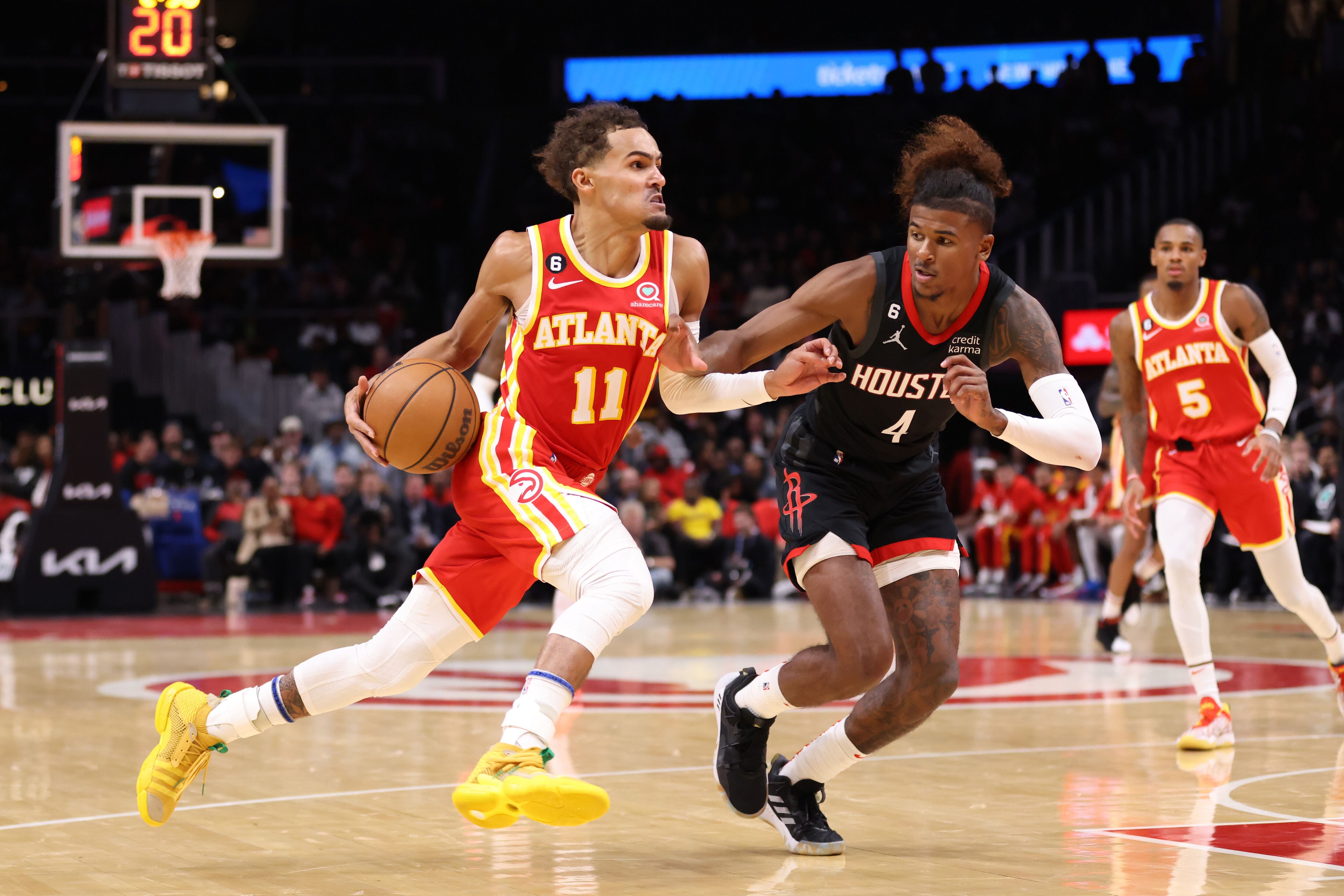 NBA_ Atlanta''Hawks''Trae 11 Young Dejounte 5 Murray 75th