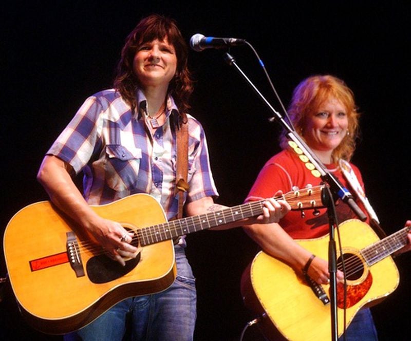The Indigo Girls performed during the Pride concert in the park in 2004.