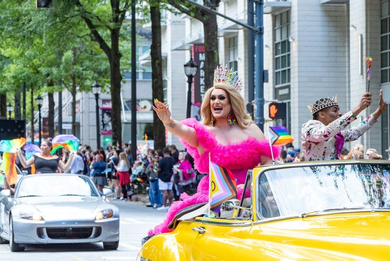 The annual event, one of the largest Pride festivals in the Southeast, will take place in Piedmont Park on Saturday and Sunday, with kickoff parties starting Friday. (Jenni Girtman for the AJC 2023)