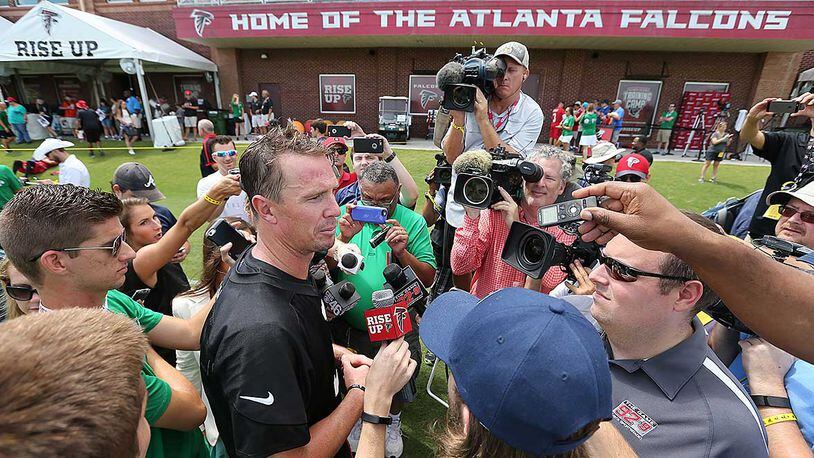 Fans come out for Falcons training camp