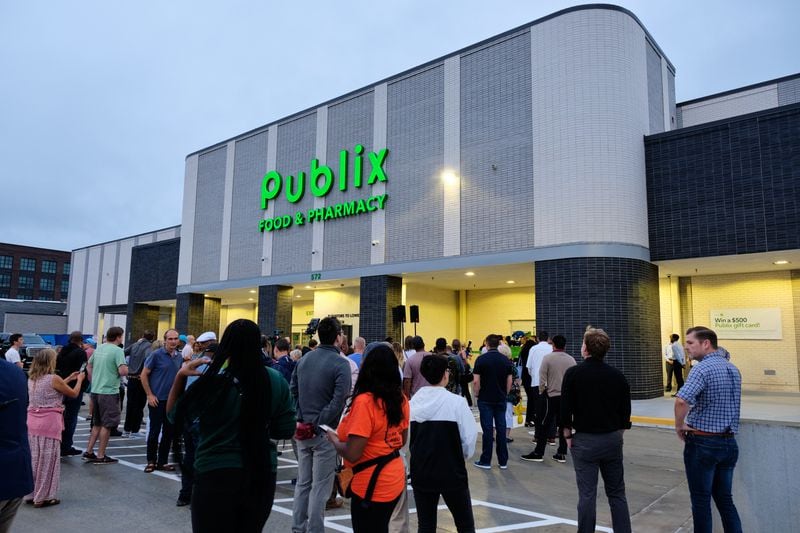 This is the exterior of the new Publix at Summerhill, which opened June 21, 2023.