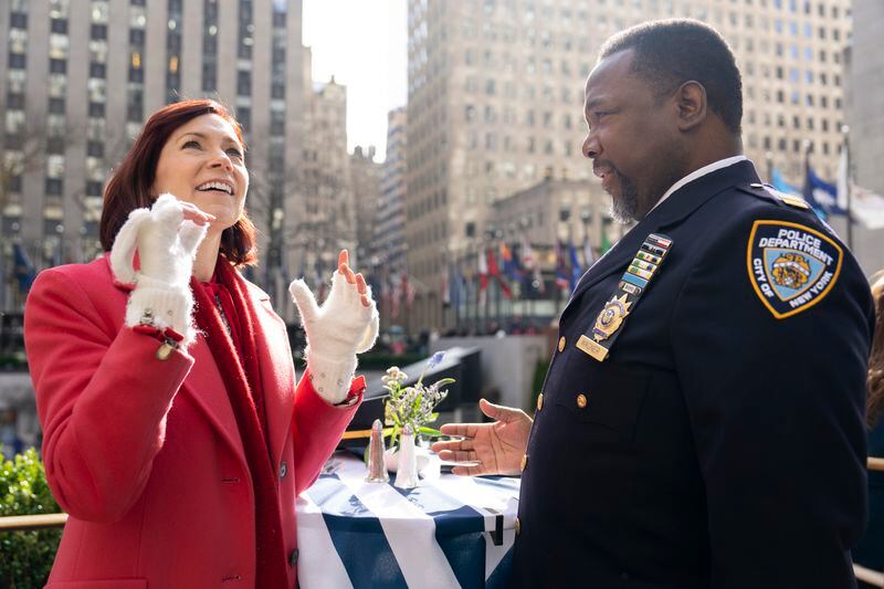 Carrie Preston, with Wendell Pierce as Captain C.W. Wagner, in "Elsbeth." "I like to think I am representing the underappreciated and underestimated,” the actress says of her lawyer-turned-NYPD-observer. Courtesy of Elizabeth Fisher/CBS