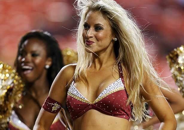 NFL cheerleaders in the preseason