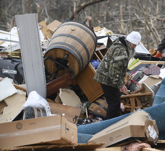 Photos: Tornadoes leave path of death, destruction in parts of Southeast