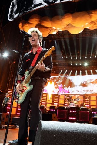 Green Day brought their Saviors Tour to Truist Park on Wednesday, August 28, 2024. Opening acts were Smashing Pumpkins, Rancid, The Linda Lindas and Paradox.. 
Robb Cohen for the Atlanta Journal-Constitution