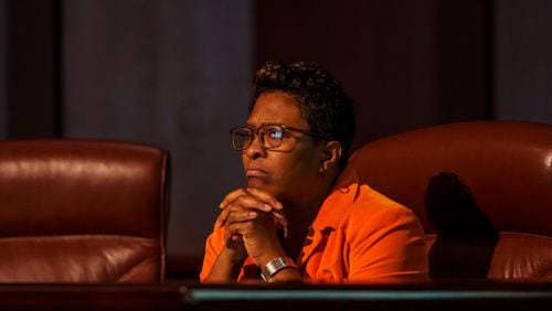 Atlanta City Council member Keisha Sean Waites announced at Monday's full council meeting that she was resigning from her citywide seat.